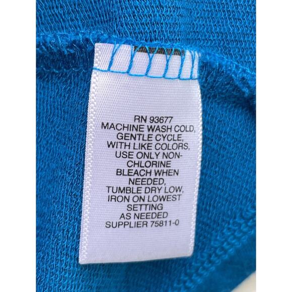 New Liz Claiborne Weekend L Bright Cobalt Blue Open Sweater Cardigan Rayon Bold - Picture 4 of 5